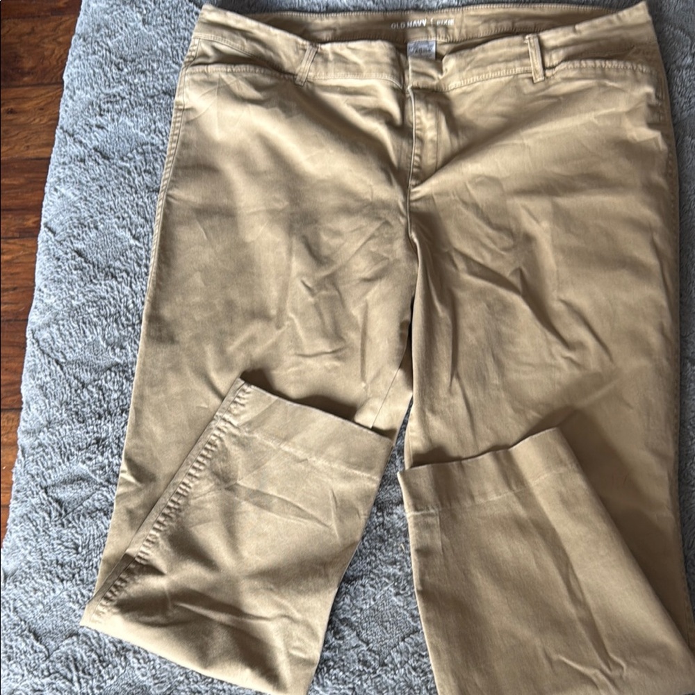 Old Navy Tan Cotton Trousers Pixie Style